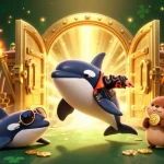 Experience thrilling action at 79king with vibrant sea creatures amidst golden treasures in an engaging casino scene.